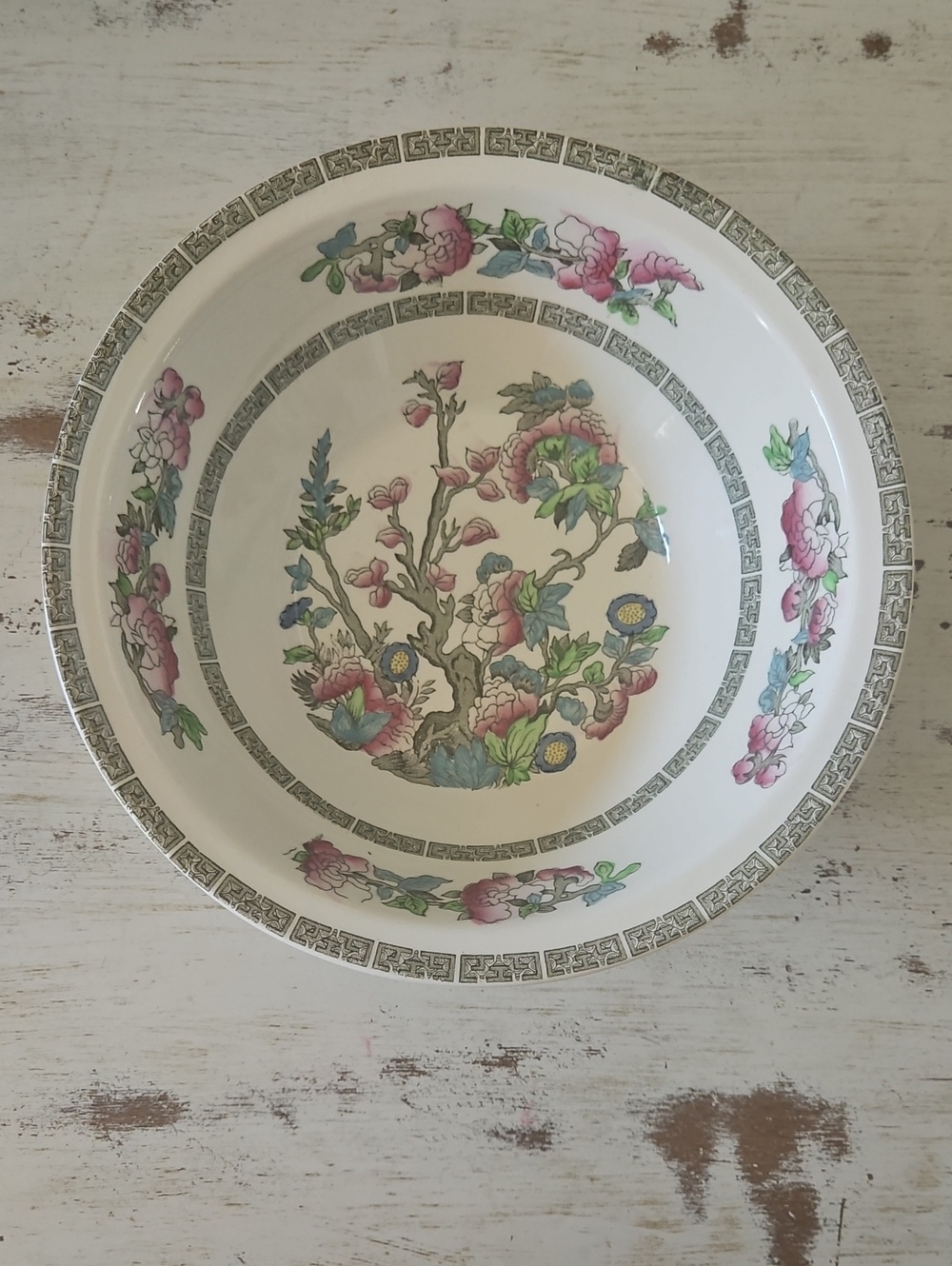 9" Johnson Bros Indian Tree Serving Bowl, Retired Pattern